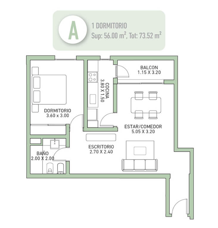 VENDO PLAN DEPARTAMENTO 1 DORMITORIO AVDA COLON ESQUINA BV. ZIPOLI CÓRDOBA CAPITAL