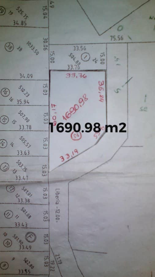 TERRENO 1690.98 M2 – ESCRITURAS – VILLA CARLOS PAZ – VILLA DEL LAGO PLAYAS PERELI