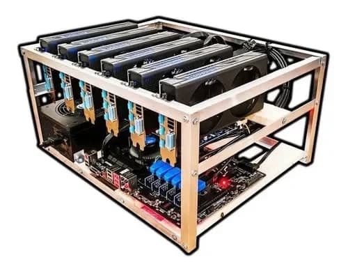 Armado de RIG para minar Criptomonedas por GPU de 2/4/6/12, equipos armados con componentes de calidad.