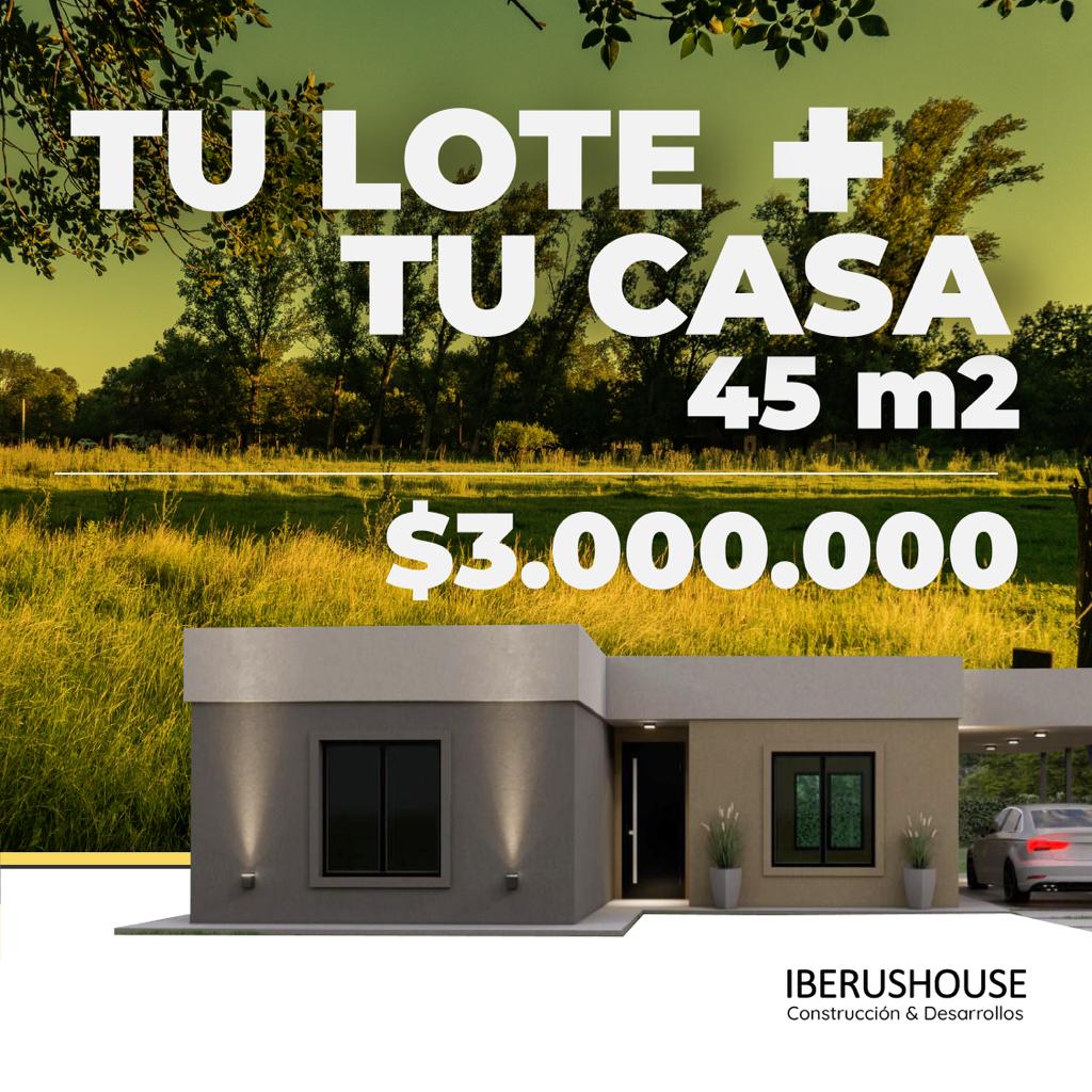 Tu Lote + Casa de 45 m2 en Santa Rosa de Calamuchita