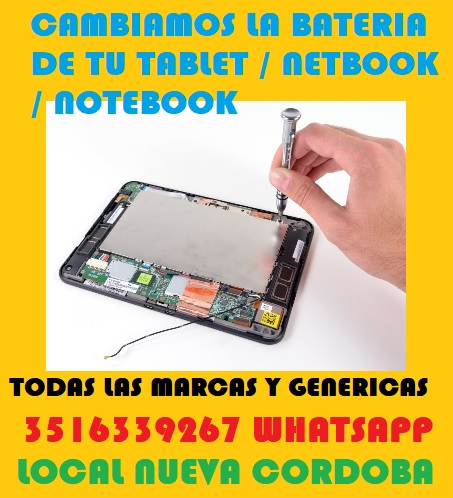 CAMBIAMOS LA BATERIA DE TU TABLET GENERICA CHINA O DE MARCA!