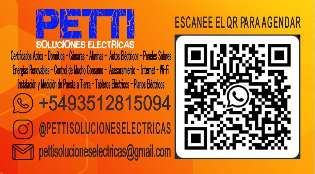 Petti Soluciones Eléctricas Electricista Matriculado ERSEP