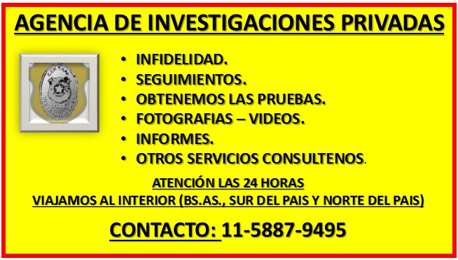 Agencia de Investigaciones Privadas – Detectives Privados – Infidelidad – Búsquedas