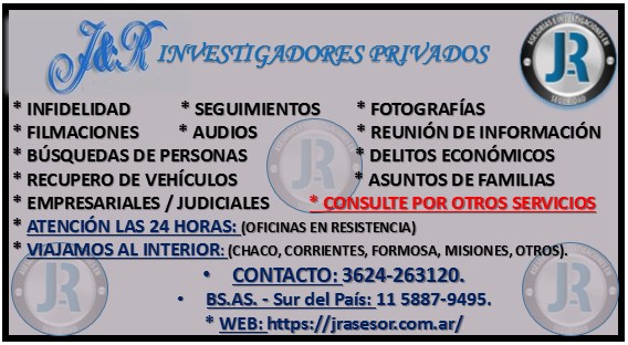 JR Asesor – Investigadores Privados – Detectives Privados – Búsquedas – Infidelidad – Deudas- Otros